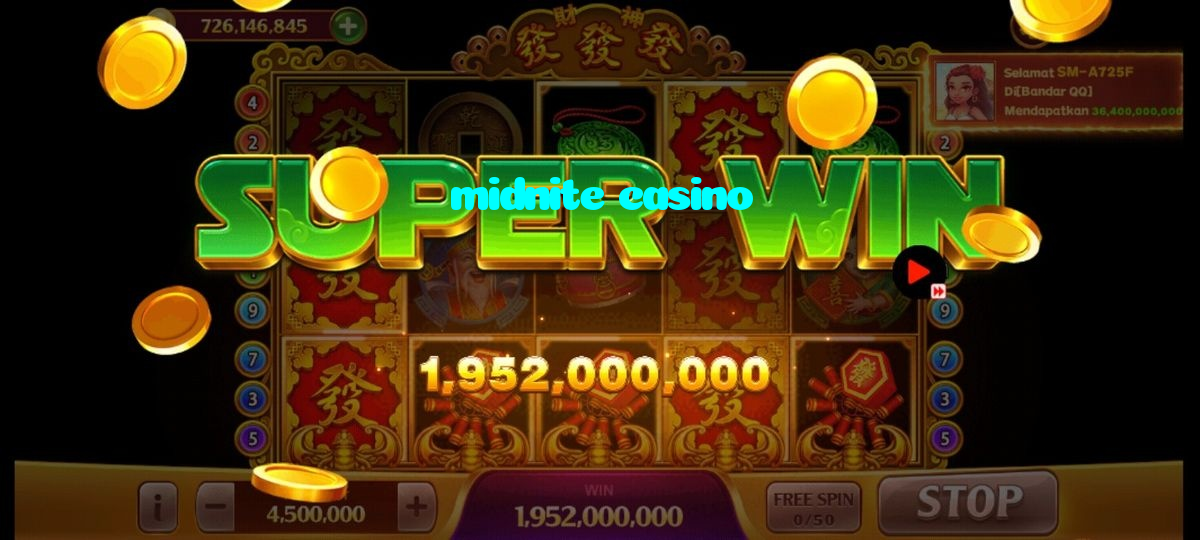 midnite casino casino presented on mobile device in Pakistan with slots and live games